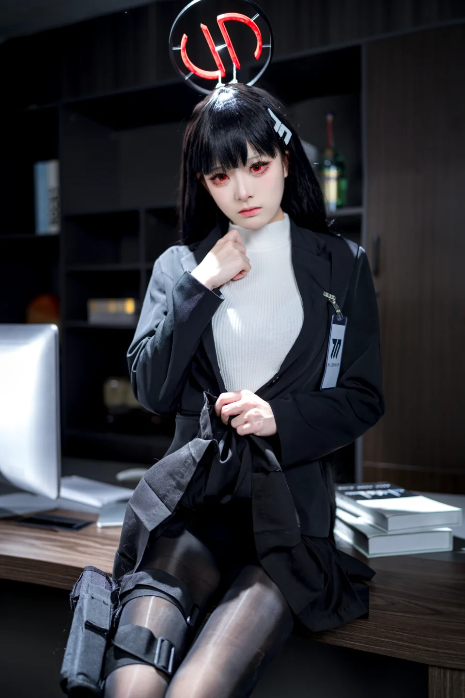 九柒喵 - No.026 蔚蓝档案 调月莉音 [64P-1.4GB] tg@simisebaisi 【丝足阁】024.webp